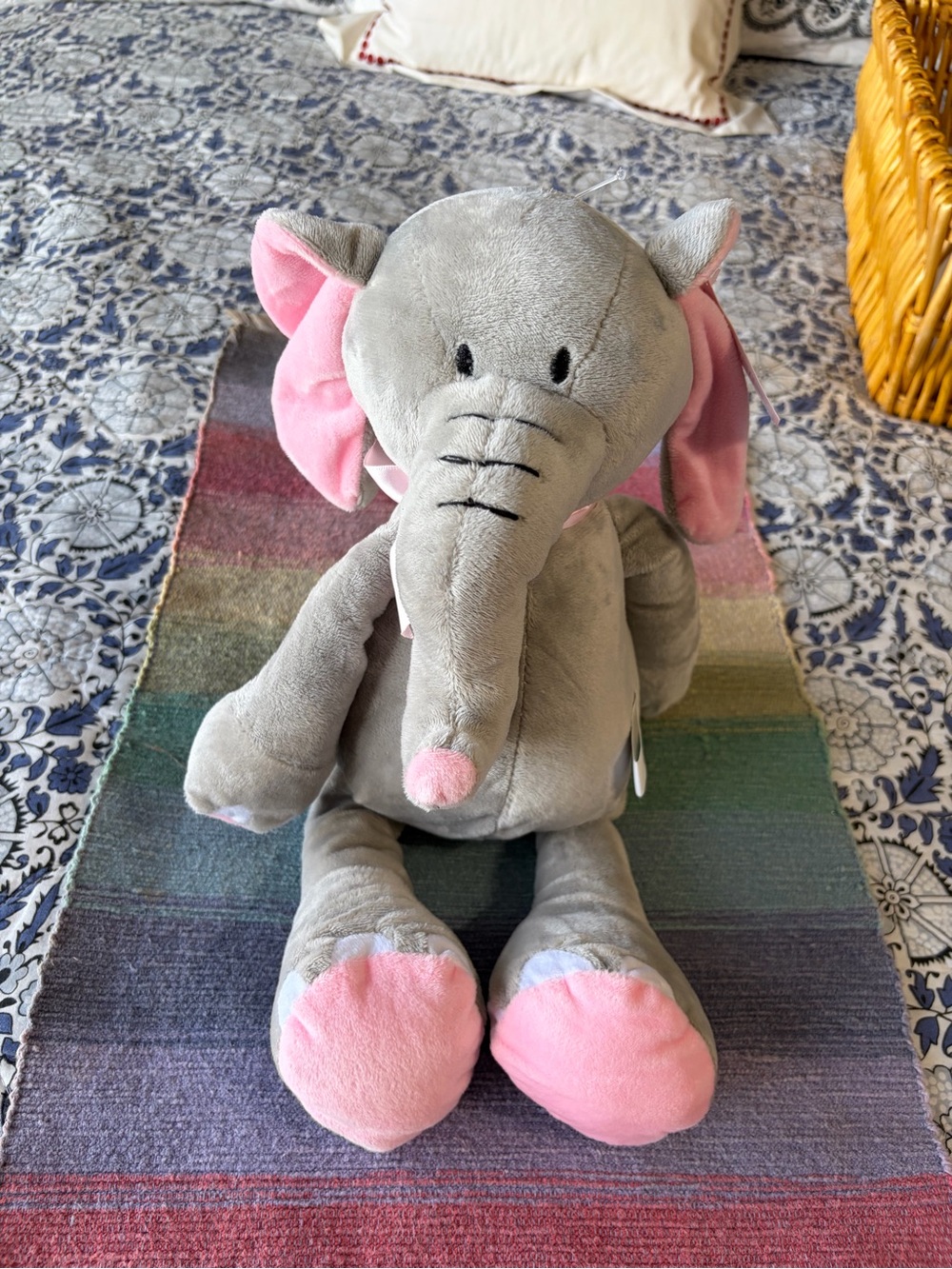 NWT Burton + Burton Plush Elephant with Pink Ears